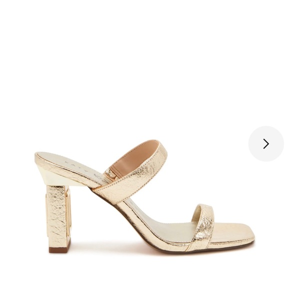 Katy Perry The Hollow Heel Sandal in Gold, Size 7M/37 New in Box Retail $109 - Picture 2 of 14